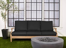 Sorra Home Sunbrella Outdoor Deep Seating Sofa Set Cushion, Black 24 Pound