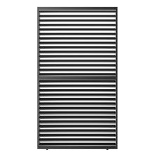 Kaimei Aluminum Shutter Wall Louver Grille for Pergola 1/3 Coverage 13ft Black