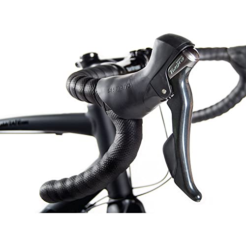 Tommaso Illimitate Sport Performance Aluminum Gravel Bike Carbon Fork Shimano Tiagra 20 Speeds Road Bicycle Matte Black