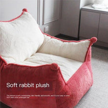 Lounge Vacuum Compressed Lazy Sofa, Foldable Fabric Couch Bed for Living Room Tatami(Orange)