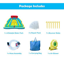KOTEK Inflatable Water Slide for Kids Backyard Fun, with 950W Blower