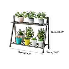 Plant Stand Indoor 2/3 Tier Metal Outdoor Tiered Stands Shelf For Multiple Plants Potted Ladder Simple Plant Display Rack Durable Plant Storage Rack Modern Flower Rack For Window Garden Balcony