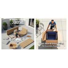 callmego Patio Seating Set with Cushions for Outdoor Living Spaces