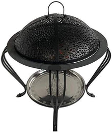 Fire Pits Outdoor Wood Burning Outdoor Fire Large Bonfire Wood Burning Patio Coal Grill Firepit for Outside Grill Charcoal Smokeless Grill with Cover BBQ Cooking for Outside Camping