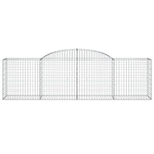 Arched Gabion Baskets 4 pcs Galvanized Iron White Black Other
