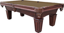 Playcraft St Lawrence 8' Espresso Slate Pool Table with Leather Drop Pockets