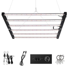SZHLUX 720W LED Grow Light, Dimmable Full Spectrum Grow Lamp, Foldable 6-Bar Plant Growing Light for Indoor Plants, High PPFD Grow Lights for Hydroponic Greenhouse Veg Bloom