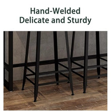 JYPIINFS Vintage Wrought Iron & Solid Wood Bar Table Sturdy Cafe & Living Room Furniture Ideal for Tea Shops & Coffee Bars Compact(120x40cm)