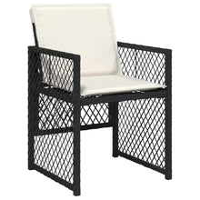 LKJephalotrope 15 Piece Garden Dining Set, Large Outdoor Patio Furniture Set with Black PE Rattan, Tempered Glass Table and Foldable Chairs for Backyard, Balcony and Terrace, Seats 14