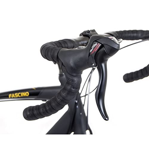 Tommaso Fascino Sport Performance Aluminum Road Bike Black/Yellow