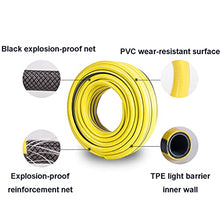 Garden Hose Reel Cart with Wheels and Hose, Garden Hose Cart witn Quick Connectors and Adjustable Nozzle (With 30m Hose)