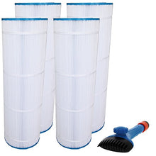 Tier1 C1750 Pool Filter with Wand Brush Cleaner, 4-Pack