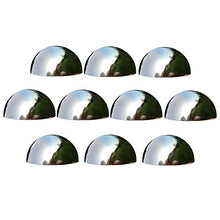 RT-OSXE Reflective Garden Gazing Balls, 10pcs Stainless Steel Mirror Hollow Polished Globe, Outdoor Indoor Garden Decoration Hemisphere for Christmas Party Wedding