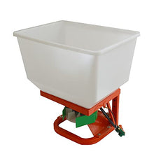 PreAsion ATV/UTV Seed Fertilizer Spreader Broadcast Spreader 265lbs Garden Farmer Tractor Spreader 12V Variable Easy Fix Fertilizer Hopper Dry Material Spreader