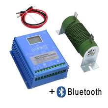 Solar Charge Controller, 5KW 8KW 10KW 15KW 12V 24V 48V Hybrid Wind Power Solar Charge Controller MPPT Regulator for Turbine PV Charging Battery(Wind 3KW Solar 1KW,Blue_24V 48V)