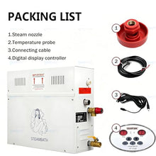 DHMYYXGS Stainless Steel Steam Shower Generator,3KW Home Steam Bath Spa Generator with Auto Water Inlet Drainage System, Waterproof Digital Controller,35-55℃ Temp for Bathroom Sauna Use 9kw