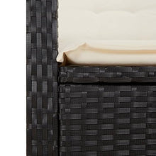 Modern 5 Piece Outdoor Dining Set, Black and Cream White Patio Furniture with Adjustable Chairs, Removable Cushion Covers, Square Table for Garden, Balcony, 4-Person Seating, Weather Resistant
