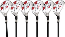 Majek Men's Golf All Hybrid Partial Set #5-9, PW Senior Flex Right Handed Black