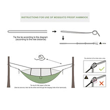 MLLXUXANCC Outdoor Camping Garden Hammock with Mosquito Net Portable 2 Person Canopy Hanging Sleep Swing (Color : As Shown, Size : One Size)