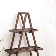 IBONSON Multi Tiered Plant Stand Indoor Balcony Retro Solid Wood Flower Stand Living Room Indoor Multi-Layer Pothos Plant Display Stand Corner Outdoor Plant Stand