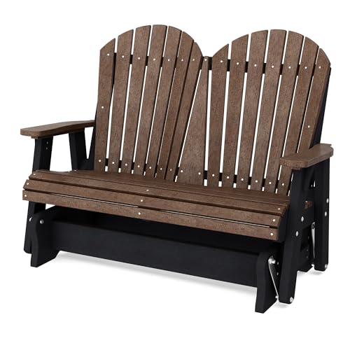 Wildridge Heritage Double Glider Outdoor Furniture Tudor Brown/Black