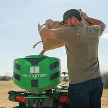 Hooyman Vehicle Spreader with Adjustable Feed Rate, Universal Attachment, 125LB Capacity, for Seeding, Land Management, and Lawncare