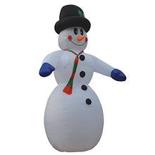 20 FT Tall Giant Christmas Inflatable Snowman with Hat and Scarf