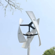 KK-GAL Wind Turbine Generator Kit with 3-Blade, Vertical Wind Power Turbine Generator Kit with Full Set of Equipment, Power Producer Equipment, Wind Power Generator for Marine, RV, Home,2000w 12v 2m