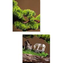 YXIANG56Q Fake Plants Home Simulation Bonsai Living Room Entrance Office Desktop Decorative Pine Tree Ornaments Landscaping Bonsai Tree