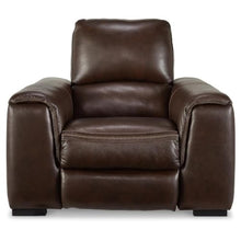 Sanco Power Recliner Chair, Adjustable Headrest, USB, Walnut Brown Leather
