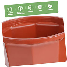 15 Sets Plant Small Balcony Decoration Basket Patio Chlorophytum Decor Planter and Coffeexcm Drainage for Scindapsus Round Pot Plants Garden Flower Orchid Porch Pots (Coffeex4pcs 13X7.5CMx4pcs)