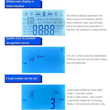 Renewable Energy Controller Universal 12V/24V/48V for Off Grid Wind Solar Hybrid Systems Hybrid Charge Controller Digital Intelligent Regulator with LCD Display