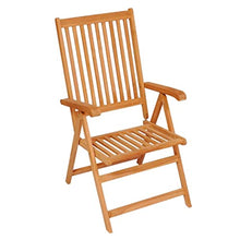 ZQQLVOO Outdoor Patio Sling Chairs 2 pcs with Anthracite Cushions Solid Teak Wood, Outdoor Reclining Camping Chairs with Soft Cotton-Padded Seat Adjustable High Backrest Portable Chairs