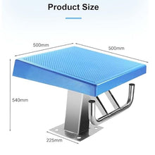 TREEYX Swimming Pool Equipment Diving Platform, Swimming Pool Diving Board, Standard Pool Diving Board, Skid Resistant Rubber Surface with Handle