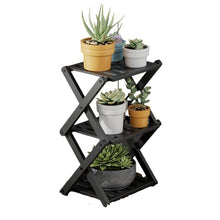 UNYQBFKM Plant Stand Indoor Corner Plant Stand 2/3/4 Tier Plant Shelf Plant Table Bamboo Plant Stand Foldable Planter Holder Flower Stand Display Rack,D-19 * 23 * 37cm