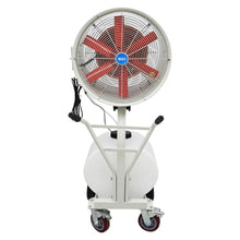THUXEON 110V Industrial Spray Electric Fan, 750W Industrial Misting Cooling Spray Fan, 60L Tank, 23661 CFM Air Flow, Cools, Humidifies, Purifies the Air for Workshop, Factory, Non-Oscillating