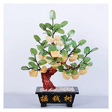 Natural Topaz Trees Gemstone Crystal Bonsai Fortune Money Tree for Good Luck Wealth and Prosperity-Home Office Decor Spiritual Gift (18 Ingot) House Plant
