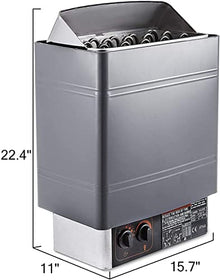 XQZMZSCP Home Sauna,Stainless Steel Electric Sauna Stove,Sauna Heater 3-9KW Dry Steam Bath Sauna Heater Stove 200V-240V with Internal Controller (4.5KW)