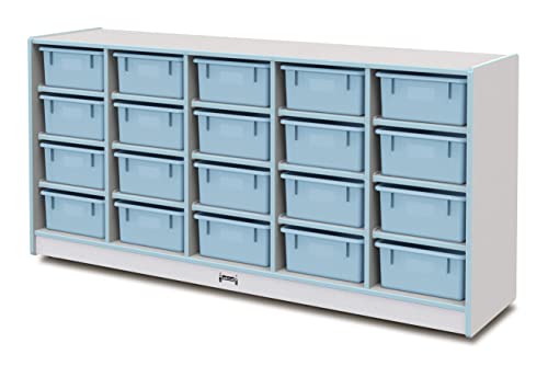 Jonti-Craft Rainbow Accents 20 Tub Mobile Storage Coastal Blue