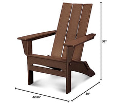 POLYWOOD® Modern Folding Adirondack in Mahogany