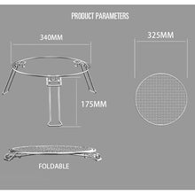 YUIPMHFD BBQ Barbecue Stainless Steel Plate Camping Gridiron Outdoor Cooking Tools Folding Portable Grill Accessories