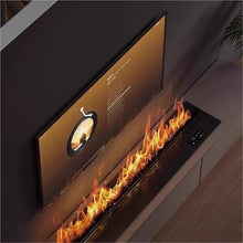 Atomized Fireplace Decorative Fireplace Insert, Water Vapor Fireplace with 3D Flame Not Heating Household(Small)