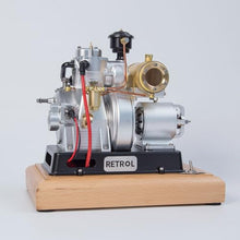 MindXplore RETROL185-Type Micro Single-Cylinder 4-Stroke Engine Model for Classic Vintage Tractor (Pulley Version)
