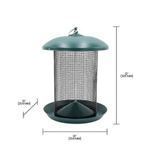 Zenport Z203010 Hanging Bird Seed Screen Feeder, Green - 6 Pack