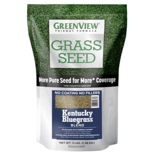 GreenView 3 lbs. Pure Grass Kentucky Bluegrass Blend - Covers up to 3,000 sq. ft. 2829352