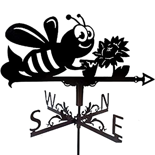 Animal Metal Weathervane Weather Vane with Anti-Rust Coating Outdoor Wind Direction Indicators Wind Vane for Garden Farm Mountain Courtyard (Style 5) (Style 1)