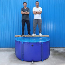 Rygcrud PVC Canvas Ponds with Frame, Standing Aquarium for Koi/Goldfish Holding Tank Above Ground Pool Water Storage Tank(2x0.8 m)