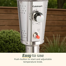 Cuisinart COH-300 Propane Push Start Ignition, 47,000 BTU Burner, Heats up to 200 sq. ft, 32" (L) x 85" (H), Stainless Steel Outdoor Patio Heater