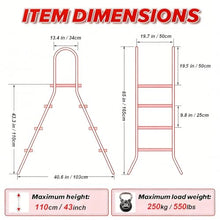 Escalator height 65 in 3 Step Pool Ladder Above Ground 304 Stainless Steel