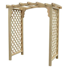 Keystone Amish Co. Newberry Pressure Treated Pine Garden Arbor, Heavy Duty Outdoor Archway Trellis, Amish Crafted, Made in USA, 5-Foot, Unfinished